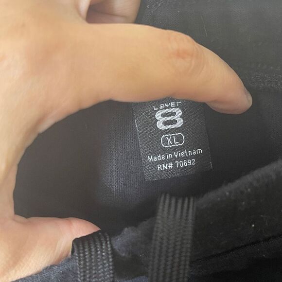 Layer 8 Shorts Mens XL Black Sweat Pockets Active Wear Outdoors - Picture 3 of 8